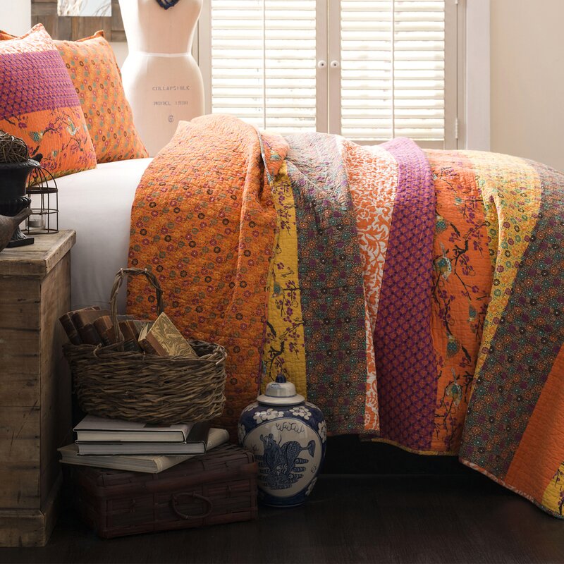 Outlets Gorgeous King Reversible 3 Piece Set Pieced Marley Striped Quilt. NEW